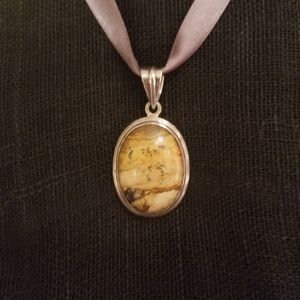 Picture Jasper in Sterling Silver Pendant